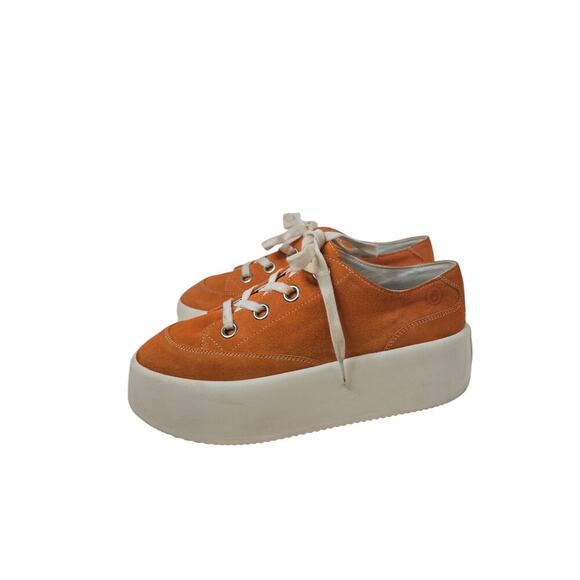 Maison Margiela MM6 Suede Low-Top Sneakers With Contrast Platform 5,5cm, size 40 - Picture 6 of 10